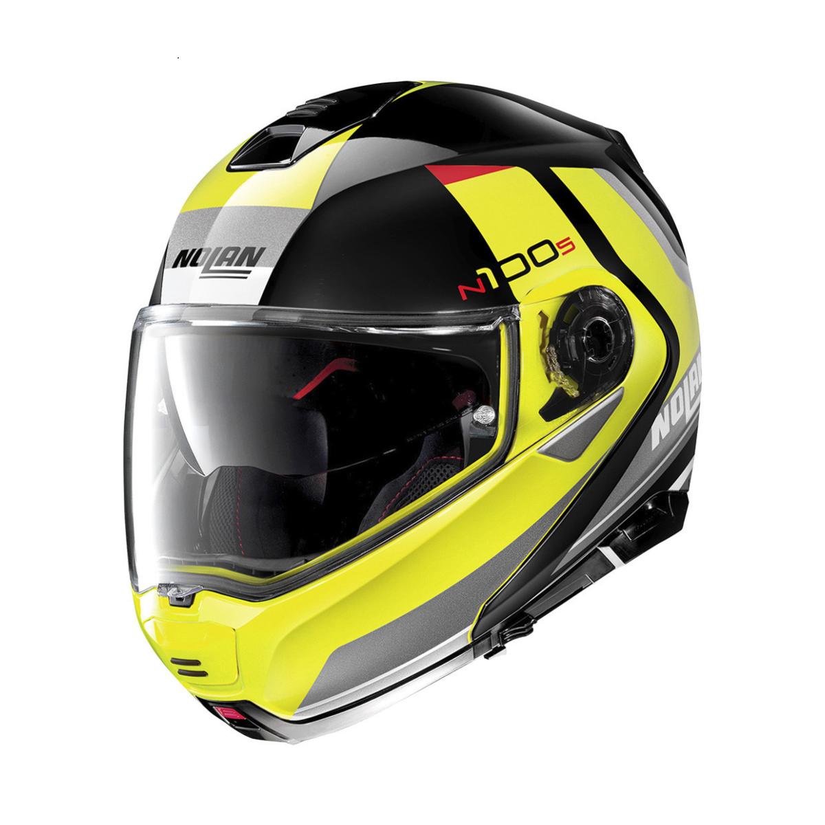 Casco Nolan N100-5 HILLTOP N-COM Giallo Nero