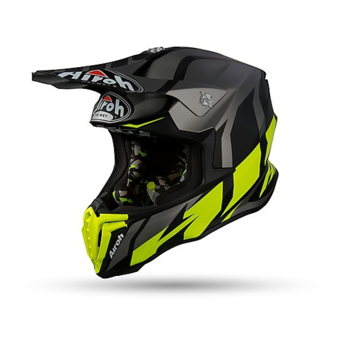 Casco cross Airoh Twist Great Antracite Opaco Giallo