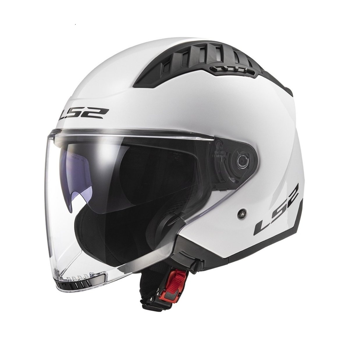 Casco Moto Jet Doppia Visiera Ls2 OF600 Copter Solid Bianco