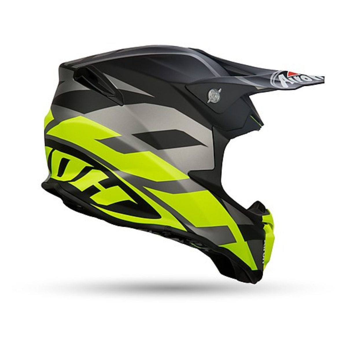 Casco cross Airoh Twist Great Antracite Opaco Giallo