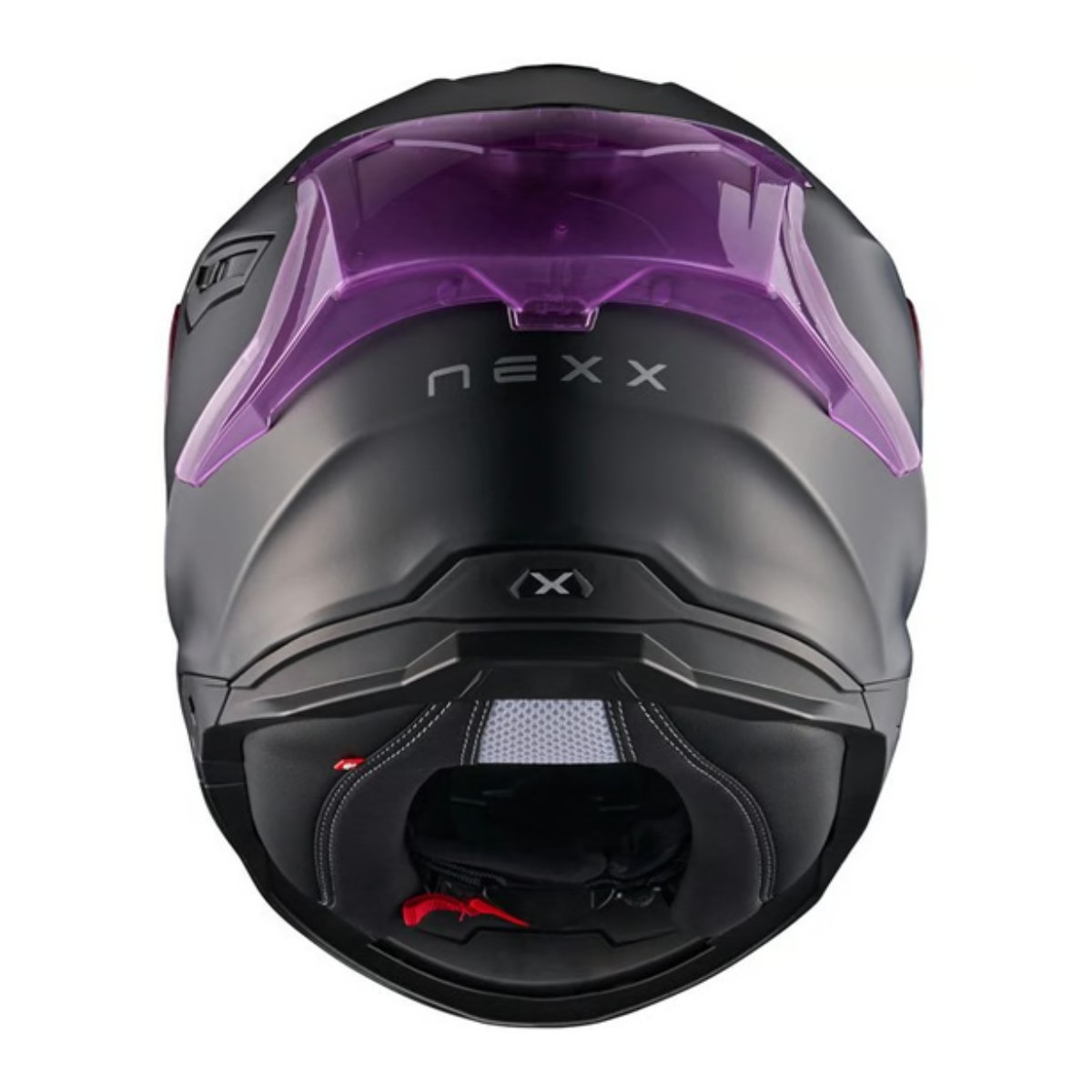 Casco Nexx Subsonic Nero con visiera e spoiler Pink - immagine 3