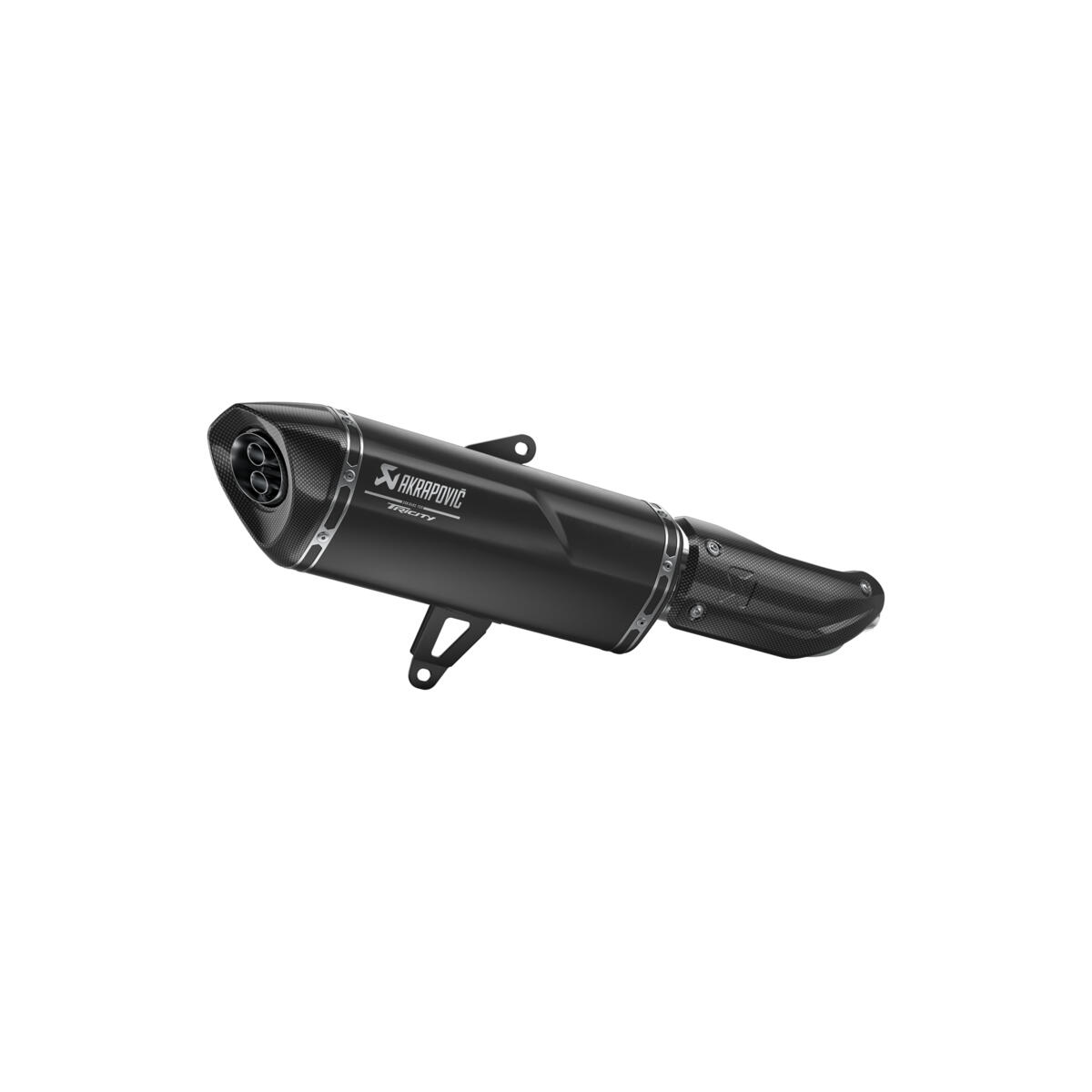 Terminale slip-on Akrapovič nero per Tricity 300