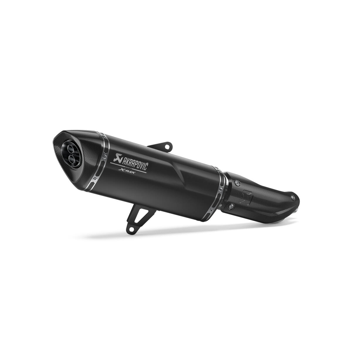 Terminale slip-on Akrapovič nero per XMAX 300