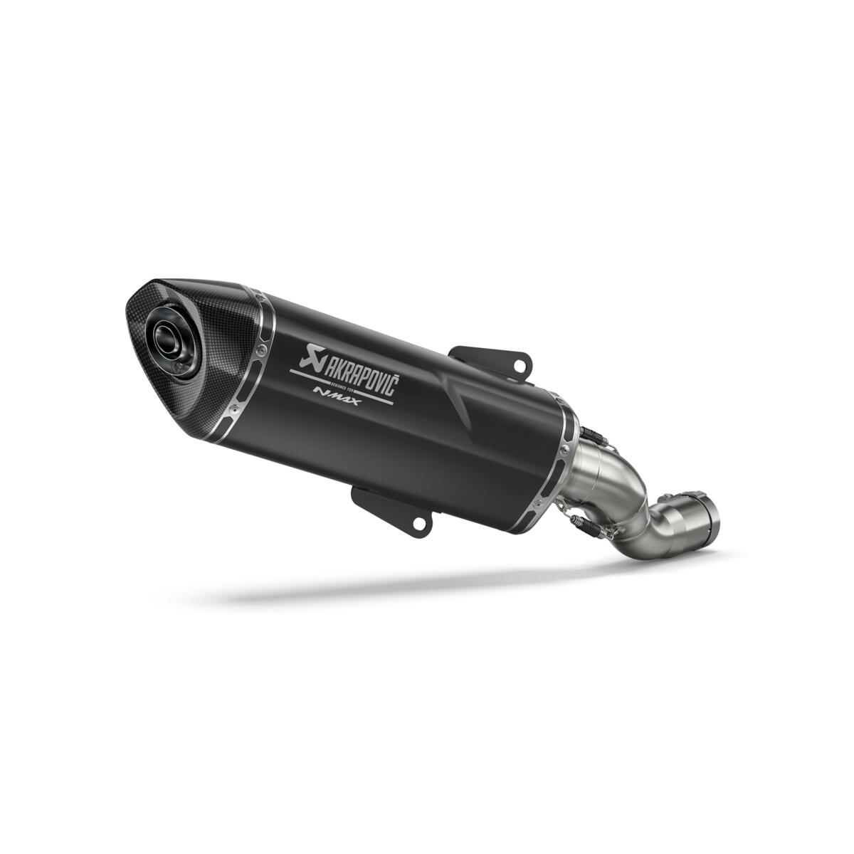 Terminale slip-on Akrapovič nero per NMAX 125
